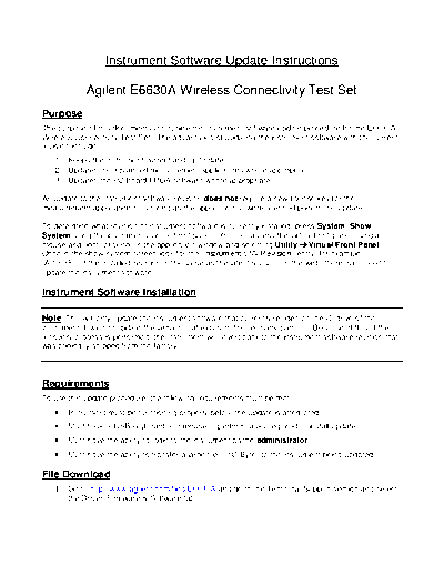 Agilent E6630A InstSW Update E6630A Update Instructions c20130807 [6]  Agilent E6630A_InstSW_Update E6630A Update Instructions c20130807 [6].pdf