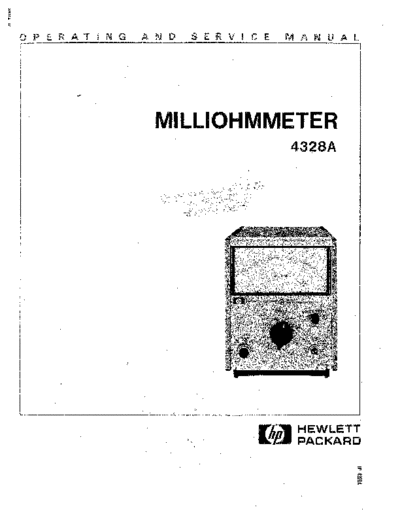 Agilent HP 4328A Operating & Service  Agilent HP 4328A Operating & Service.pdf