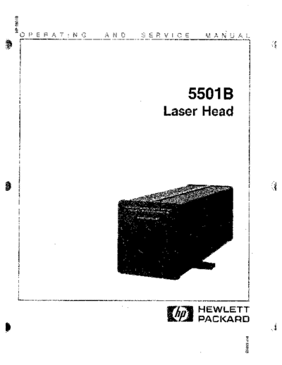 Agilent HP 5501B Operating & Service  Agilent HP 5501B Operating & Service.pdf