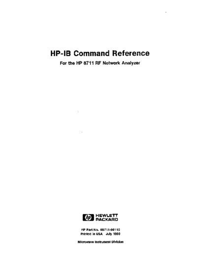 Agilent HP 8711A HP-IB Command Reference  Agilent HP 8711A HP-IB Command Reference.pdf