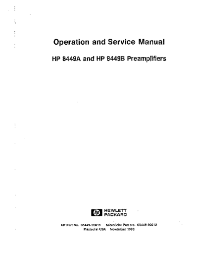 Agilent HP 8449A 252C B Operation & Service  Agilent HP 8449A_252C B Operation & Service.pdf