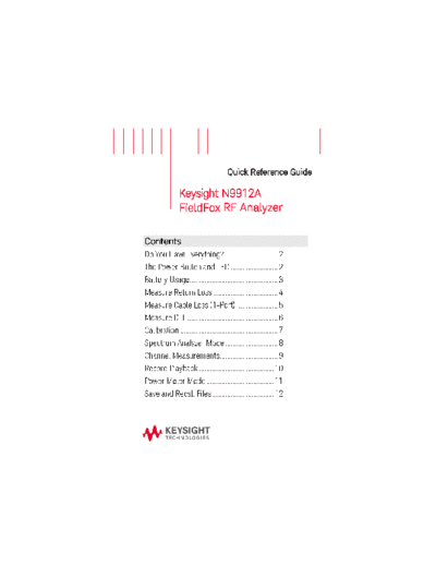 Agilent N9912-90002 N9912A FieldFox Quick Reference Guide c20141012 [13]  Agilent N9912-90002 N9912A FieldFox Quick Reference Guide c20141012 [13].pdf