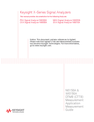 Agilent N6156-90004 N6156A & W6156A DTMB Measurement Application Measurement Guide [67]  Agilent N6156-90004 N6156A & W6156A DTMB Measurement Application Measurement Guide [67].pdf