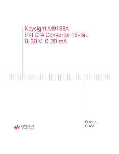 Agilent M9188 StartupGuide M9188A PXI Dynamic D A Converter Startup Guide [36]  Agilent M9188_StartupGuide M9188A PXI Dynamic D A Converter Startup Guide [36].pdf