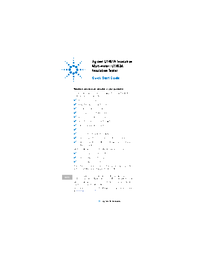 Agilent U1461A Insulation Multimeter U1453A Insulation Tester Quick Start Guide U1461-90001 c20140527 [25]  Agilent U1461A Insulation Multimeter U1453A Insulation Tester Quick Start Guide U1461-90001 c20140527 [25].pdf