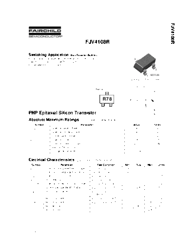 Fairchild Semiconductor fjv4108r  . Electronic Components Datasheets Active components Transistors Fairchild Semiconductor fjv4108r.pdf