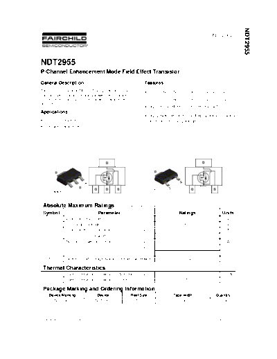 Fairchild Semiconductor ndt2955  . Electronic Components Datasheets Active components Transistors Fairchild Semiconductor ndt2955.pdf