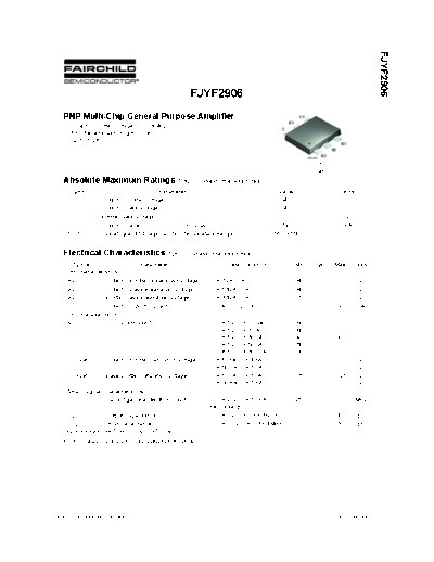 Fairchild Semiconductor fjyf2906  . Electronic Components Datasheets Active components Transistors Fairchild Semiconductor fjyf2906.pdf