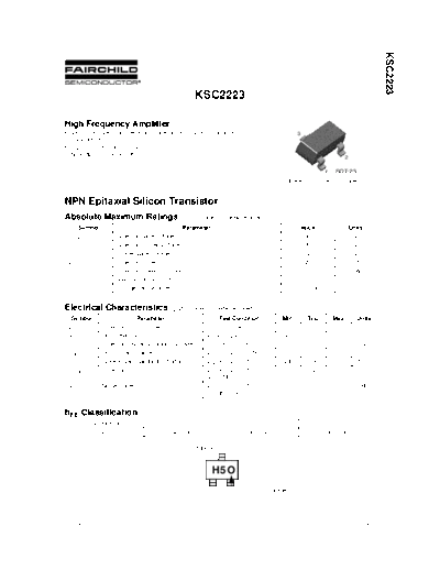 Fairchild Semiconductor ksc2223  . Electronic Components Datasheets Active components Transistors Fairchild Semiconductor ksc2223.pdf