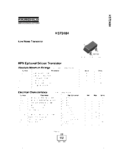 Fairchild Semiconductor kst2484  . Electronic Components Datasheets Active components Transistors Fairchild Semiconductor kst2484.pdf