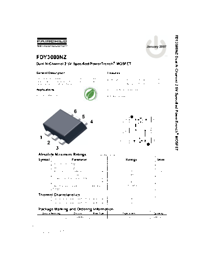 Fairchild Semiconductor fdy3000nz  . Electronic Components Datasheets Active components Transistors Fairchild Semiconductor fdy3000nz.pdf