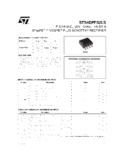 ST sts4dpfs2ls  . Electronic Components Datasheets Active components Transistors ST sts4dpfs2ls.pdf