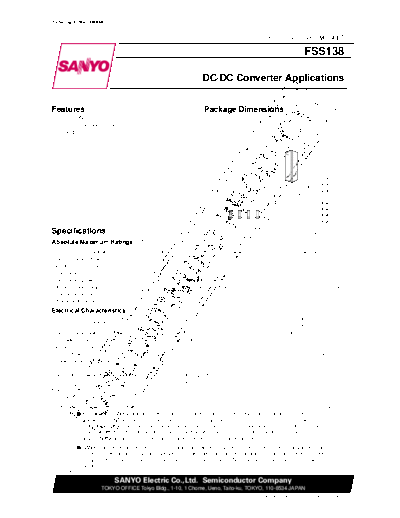 Sanyo fss138  . Electronic Components Datasheets Active components Transistors Sanyo fss138.pdf