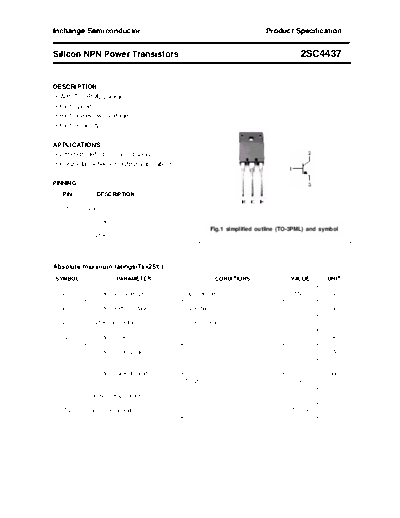 Inchange Semiconductor 2sc4437  . Electronic Components Datasheets Active components Transistors Inchange Semiconductor 2sc4437.pdf