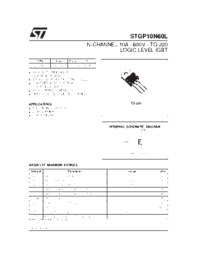 ST stgb10n60  . Electronic Components Datasheets Active components Transistors ST stgb10n60.pdf