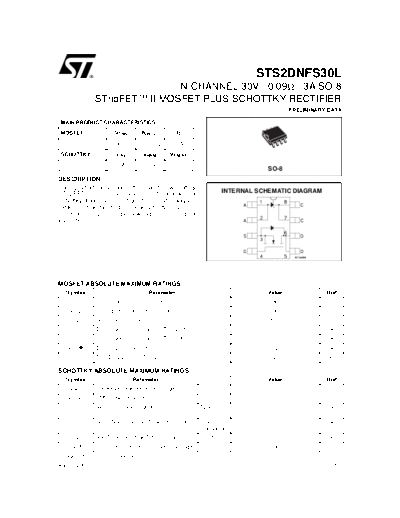 ST sts2dnfs30l  . Electronic Components Datasheets Active components Transistors ST sts2dnfs30l.pdf