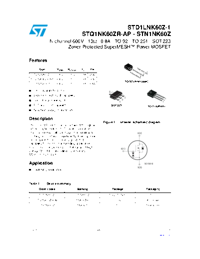 ST d1lnk60z-1  q1nk60zr-ap  n1nk60z  . Electronic Components Datasheets Active components Transistors ST std1lnk60z-1_stq1nk60zr-ap_stn1nk60z.pdf