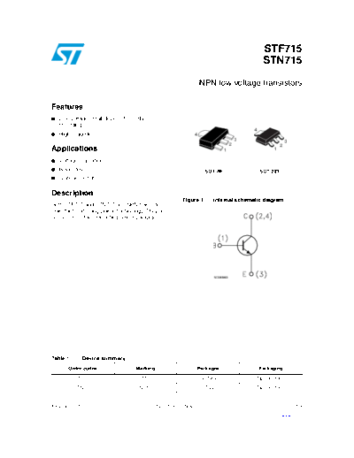 ST stf715 stn715  . Electronic Components Datasheets Active components Transistors ST stf715_stn715.pdf