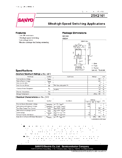 2 22sk2161  . Electronic Components Datasheets Various datasheets 2 22sk2161.pdf
