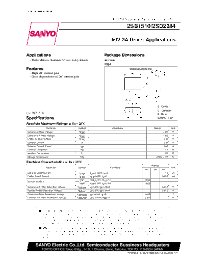 2 22sd2284  . Electronic Components Datasheets Various datasheets 2 22sd2284.pdf