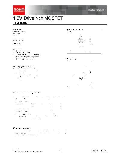 Rohm rue002n02  . Electronic Components Datasheets Active components Transistors Rohm rue002n02.pdf