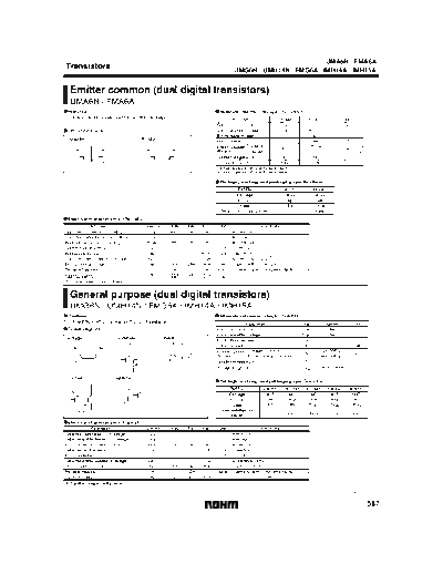 Rohm uma6n  . Electronic Components Datasheets Active components Transistors Rohm uma6n.pdf