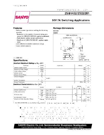 . Electronic Components Datasheets 22sd2201  . Electronic Components Datasheets Various datasheets 2 22sd2201.pdf
