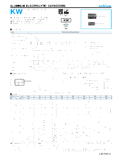 Nichicon e-kw  . Electronic Components Datasheets Passive components capacitors Datasheets Nichicon e-kw.pdf