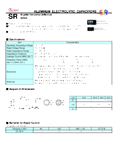 Teapo sr  . Electronic Components Datasheets Passive components capacitors CDD T Teapo sr.pdf