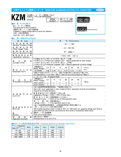 Unicon kzm  . Electronic Components Datasheets Passive components capacitors CDD U Unicon kzm.pdf