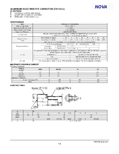 2005 cd113 ll  . Electronic Components Datasheets Passive components capacitors CDD L LHNova 2005 cd113_ll.pdf