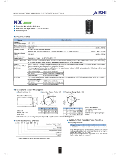 2011 NX ( 41514563174492)  . Electronic Components Datasheets Passive components capacitors CDD A Aishi 2011 NX (201141514563174492).pdf