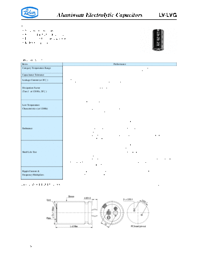 Aluminum Electrolytic Capacitors - Large Size LV 25252CLVG . Electronic Components Datasheets Passive components capacitors CDD L Lelon Aluminum Electrolytic Capacitors - Large Size LV_25252CLVG.pdf