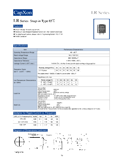 2010 LR Series 315439455  . Electronic Components Datasheets Passive components capacitors CDD C Capxon 2010 LR Series_315439455.pdf