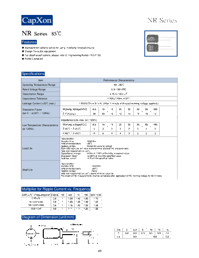 2010 NR Series 1661509747  . Electronic Components Datasheets Passive components capacitors CDD C Capxon 2010 NR Series_1661509747.pdf