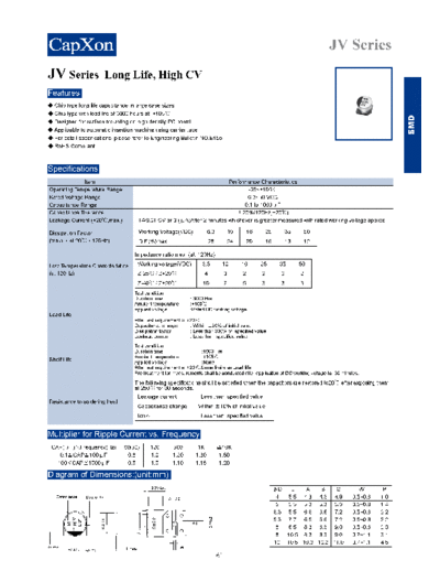 SMD 2011-JV Series  . Electronic Components Datasheets Passive components capacitors Datasheets C Capxon SMD 2011-JV Series.pdf