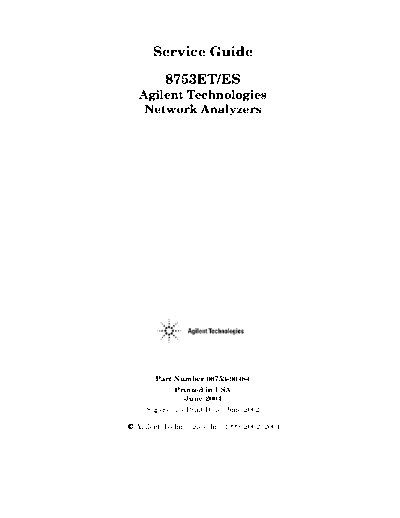 Agilent 8753ES Service Guide  Agilent 8753ES_8753ET 8753ES_Service_Guide.pdf