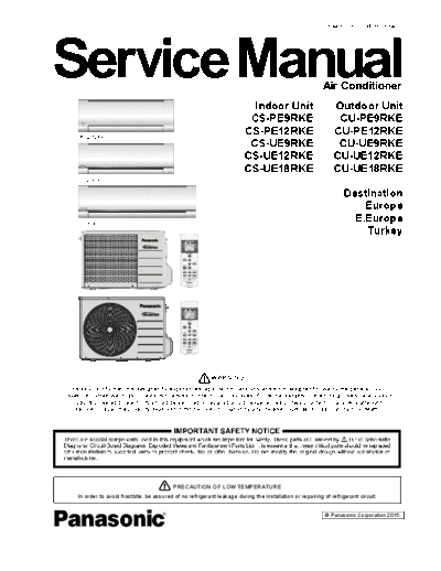 panasonic PAPAMY1501054CE  panasonic Airco PAPAMY1501054CE.pdf