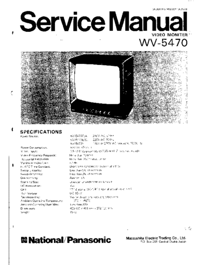 panasonic Panasonic WV-5470 CCTV Monitor  panasonic TV Panasonic_WV-5470_CCTV_Monitor.pdf