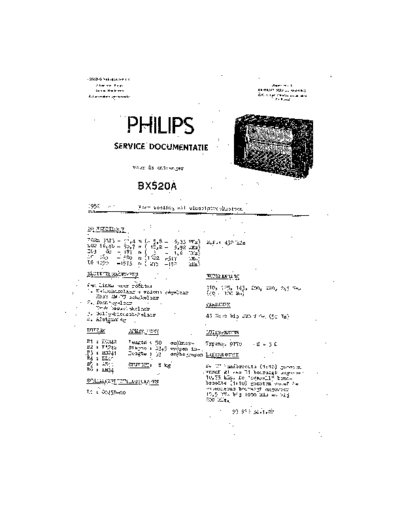 Philips bx520a  Philips Historische Radio`s bx520a.pdf