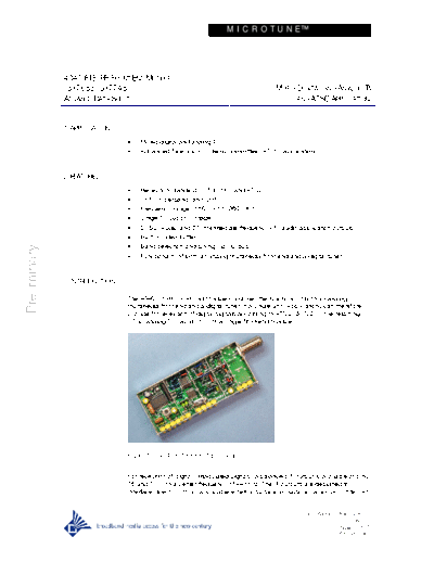 Philips 7683ED07  4040 FI5 Front End data sheet  Philips Tuner datasheets 7683ED07  4040 FI5 Front End data sheet.pdf