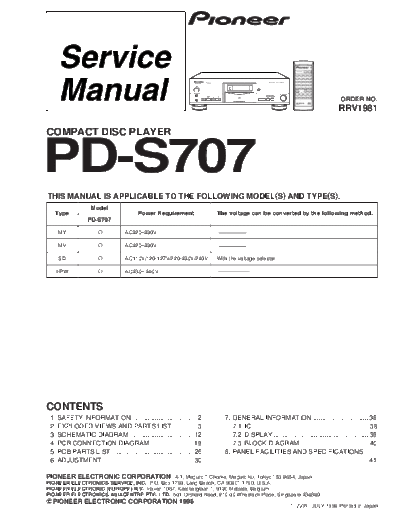 Pioneer sm pioneer pd-s707  Pioneer Audio sm_pioneer_pd-s707.pdf