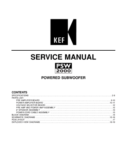 KEF PSW-2000  KEF Audio PSW-2000 PSW-2000.rar