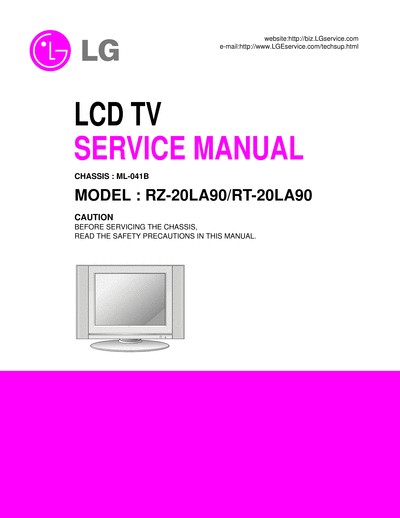 LG RZ-20LA90  LG LCD LG lcd TV training RZ-20LA90.djvu