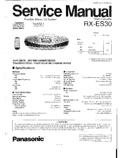 panasonic RX-ES30  panasonic Audio RX-ES30 RX-ES30.pdf