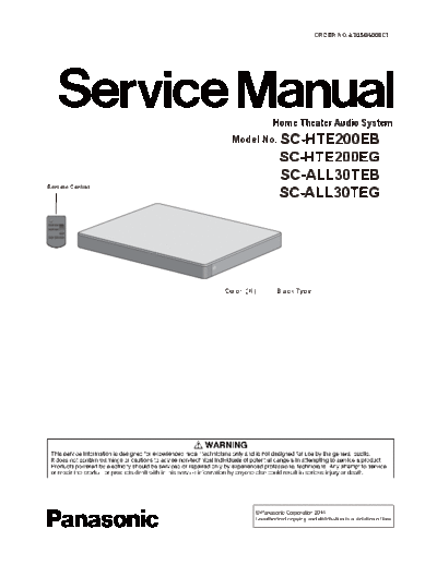 panasonic ad1504008ce  panasonic Audio SC-HTE200EB ad1504008ce.pdf