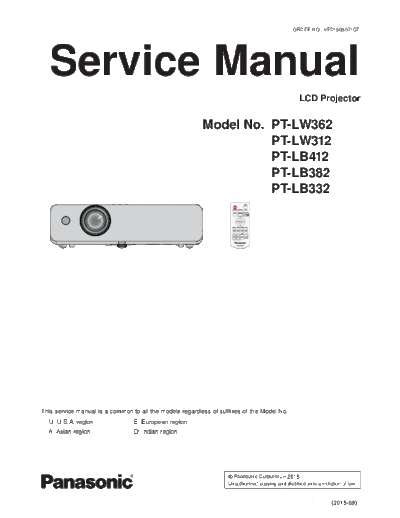 panasonic sm pt-lb412 lb382 lb332 lw362 lw312  panasonic Beamer PT-LW312 sm_pt-lb412_lb382_lb332_lw362_lw312.pdf
