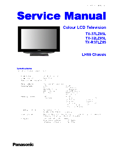 panasonic PCZ0803022CE  panasonic LCD TX-32LZ85L PCZ0803022CE.pdf