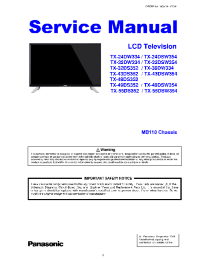 panasonic MQM14112016 MB110 V1  panasonic LCD TX-43DS352 MQM14112016_MB110_V1.pdf