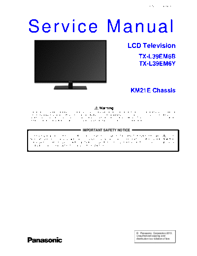 panasonic PCZ1303063CE  panasonic LCD TX-L39EM6Y PCZ1303063CE.pdf